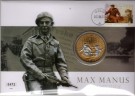 Myntbrev. Nr. 160, Max Manus - hedres med statue thumbnail