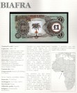 Biafra: 1 Pund 1968-69 ND, #5a, kv. 0 (Nr.37), bakark medfølger thumbnail