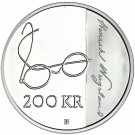 200 Kroner 2008 Wergeland, Proof (Sølv) thumbnail