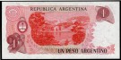 Argentina: 1 Peso 1983-84, #311a, kv. 0 (Nr.48), bakark medfølger thumbnail