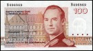 Luxenbourg: 100 Francs 1993, #58b, kv. 0 (Nr.75), bakark medfølger thumbnail