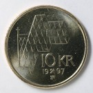 10 kroner 1997 , kv. 0 thumbnail
