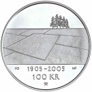 100 Kroner 2003 Hundreårsmynten Nr. 1, Proof (Sølv) thumbnail