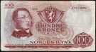 100 kr 1970 X, kv. 1/1-, Erstatningsseddel thumbnail