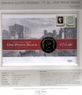 Myntbrev. Nr. 206, Verdens eldste frimerke 175 år- one penny black thumbnail