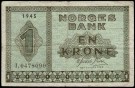 1 kr 1945 I, kv. 1/1- (Nr. 2594) thumbnail