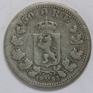50 øre 1893, kv. 1-,  (Nr. 2366), riper thumbnail