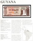 Guyana: 10 Dollars (1966-92) ND, #23f, kv.0 (Nr.159), bakark medfølger thumbnail