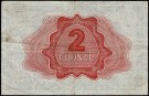 2 kr 1943 B, kv. 1/1-, skarp midtbrett, lavt opplag thumbnail