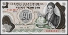 Colombia: 20 Pesos oro 1983, #409d, kv. 0 (Nr.106), bakark medfølger thumbnail