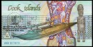 Cook Islands: 3 Dollars 1992, #6, kv. 0 (Nr.97), bakark medfølger thumbnail