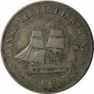 Dansk Vestindia: 20 Cent 1862, kv. 1+ thumbnail