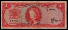 Trinidad og Tobago: 1 Dollar 1964, #26c  kv. 1 thumbnail