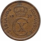 1 Eyrir 1937, kv. 1+, noe riper (opplag 210.560 stk) thumbnail