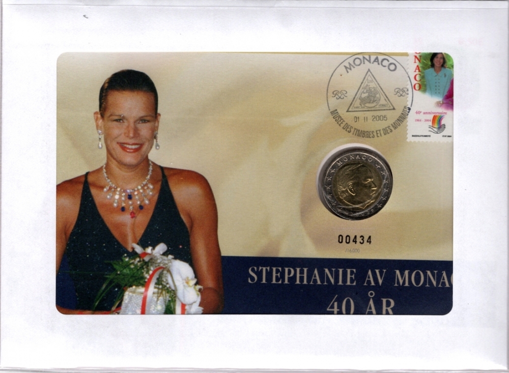 Kongelig myntbrev nr. 47 fra Samlerhuset utgitt i 2005.
Mynt:  2 Euro Monaco.
Opplag: 16.000 Stk. //4 Bakark medfølger.