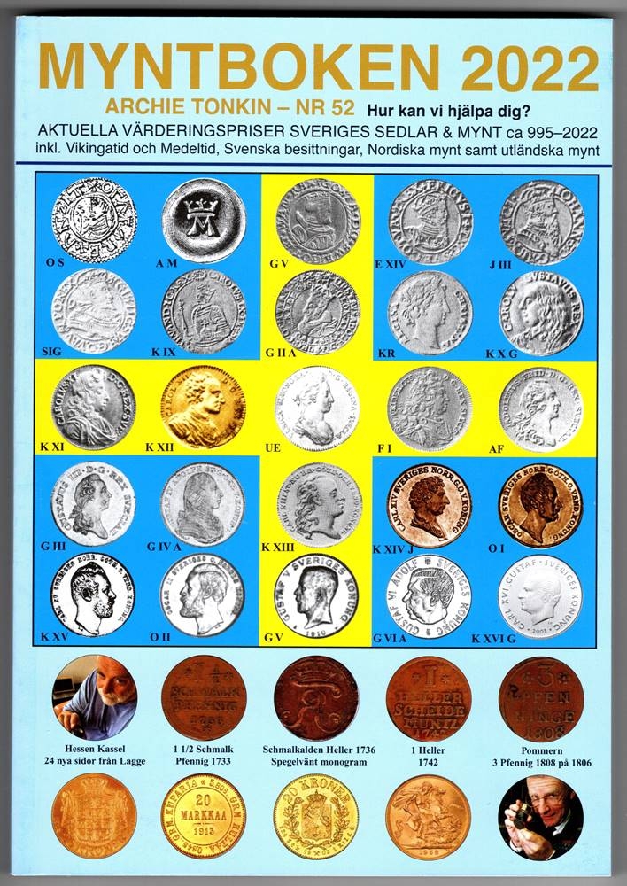 Omfattende utgave som omfatter både mynter og sedler fra Sverige - 995-2022.